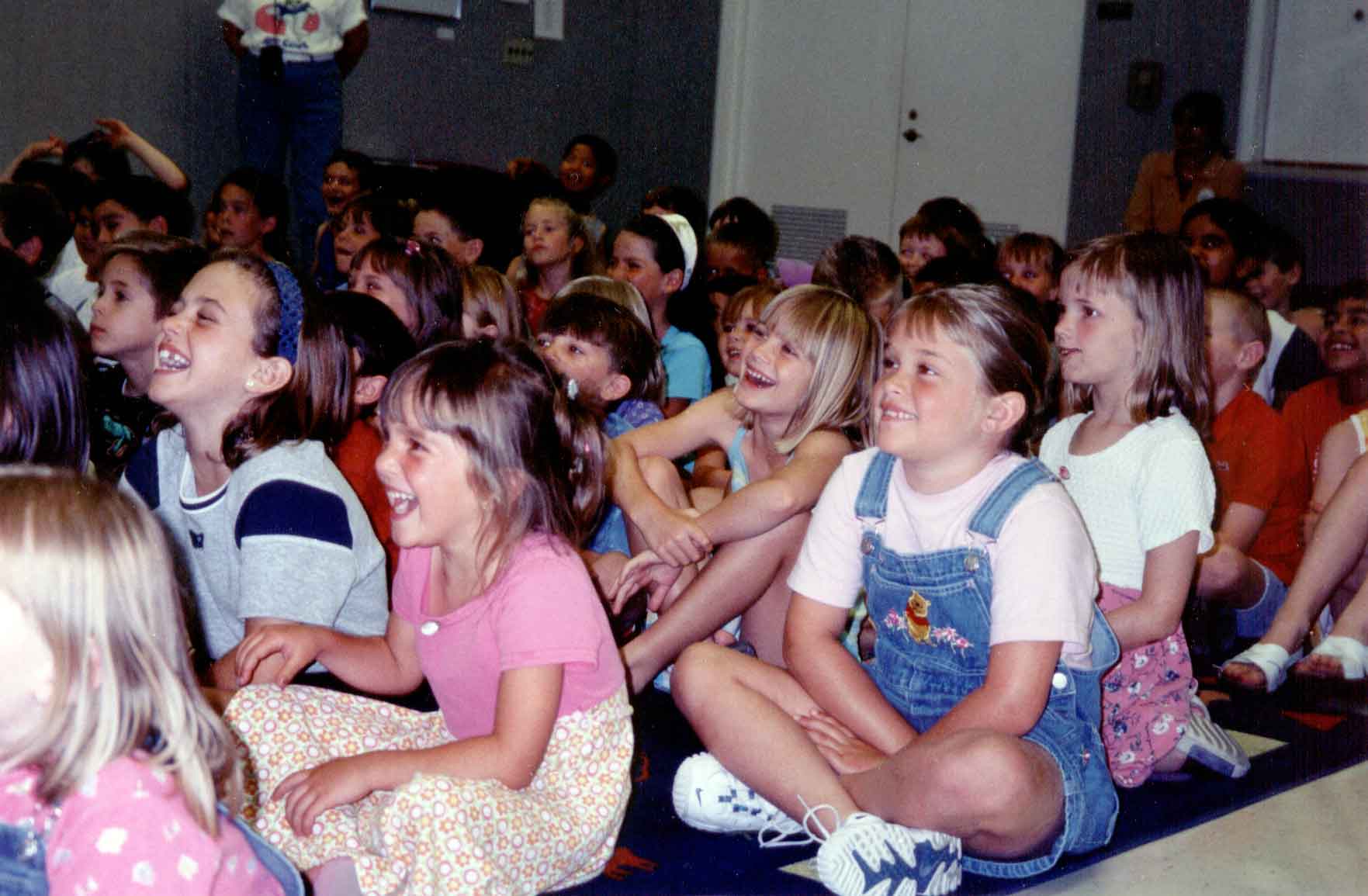More happy kids at a magic show in Santa Clarita